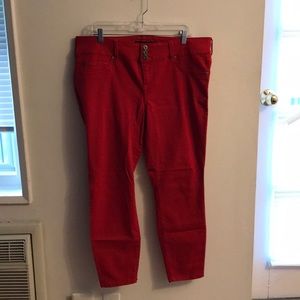 Torrid red jeggings